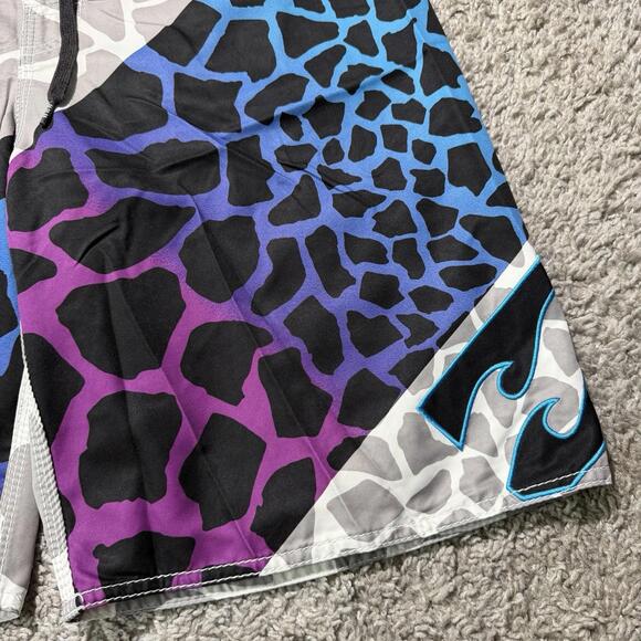 Billabong Y2K Board Shorts Mens TAJ Burrow Swim Trunks 10" Drawstring Size 33 - Picture 3 of 10